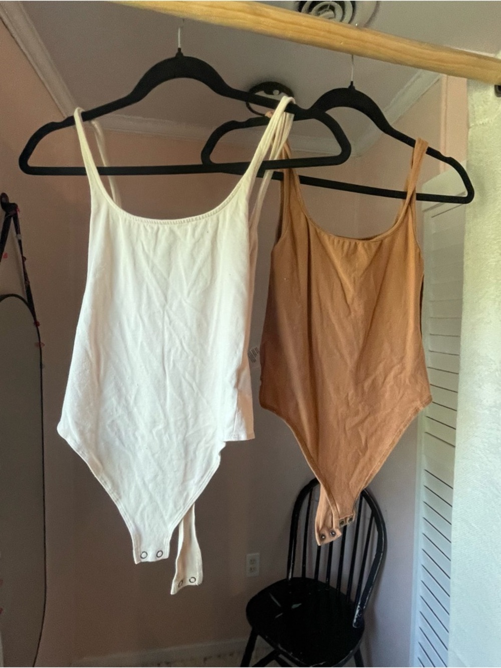 American Eagle Outfitters Double Pack Scoop-Neck Bodysuits
